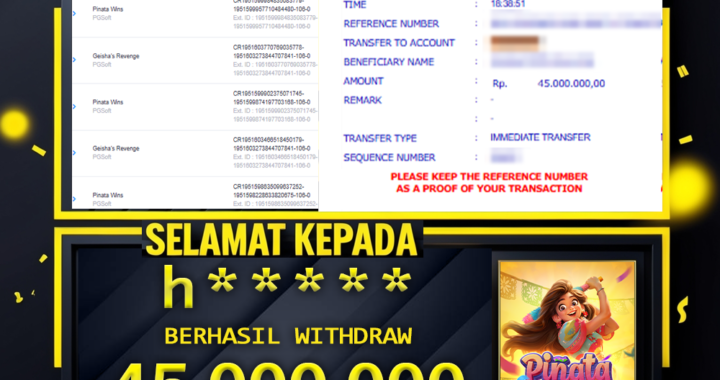 SELAMAT KEPADA ID h**** BERHASIL WITHDRAW Rp. 45.000.000