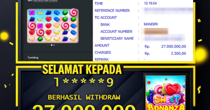 SELAMAT KEPADA ID 1****9 BERHASIL WITHDRAW Rp 27.000.000