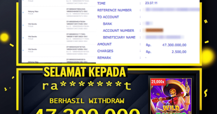 SELAMAT KEPADA ID ra****t BERHASIL WITHDRAW Rp 47.300.000