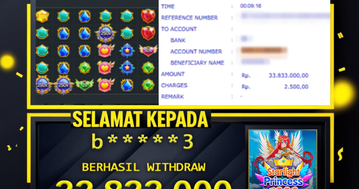 SELAMAT KEPADA ID b****3 BERHASIL WITHDRAW Rp 33.833.000