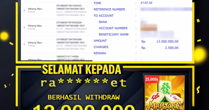 SELAMAT KEPADA ID ra****et BERHASIL WITHDRAW Rp.12.000.000