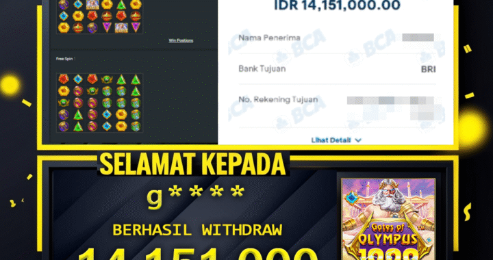 SELAMAT KEPADA ID g**** BERHASIL WITHDRAW Rp.14.151.000