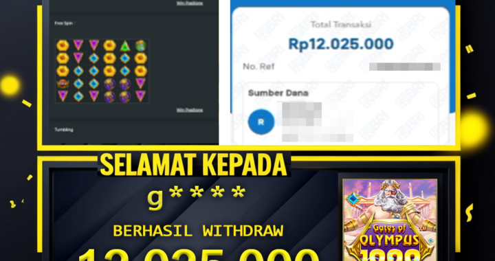 SELAMAT KEPADA ID g***** BERHASIL WITHDRAW Rp.12.025.000