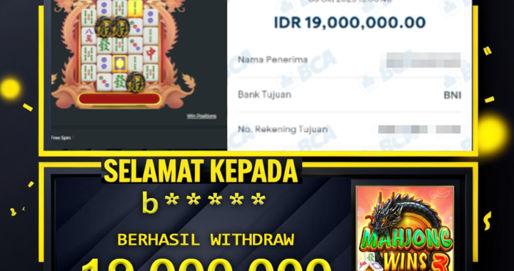 SELAMAT KEPADA ID b**** BERHASIL WITHDRAW Rp.19.000.000