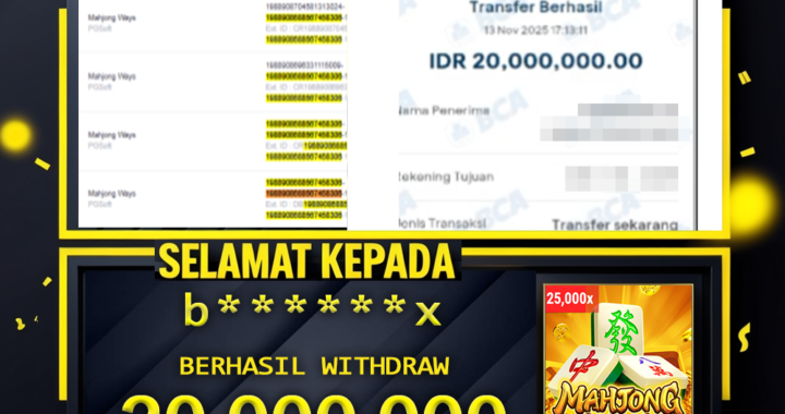 SELAMAT KEPADA ID b*****x BERHASIL WITHDRAW Rp.20.000.000