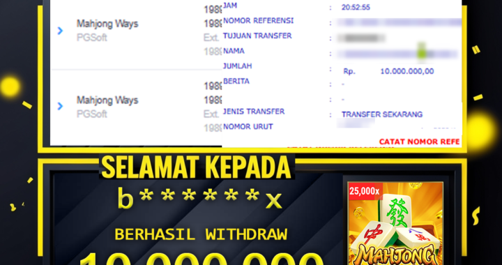 SELAMAT KEPADA ID b*****x BERHASIL WITHDRAW Rp.10.000.000
