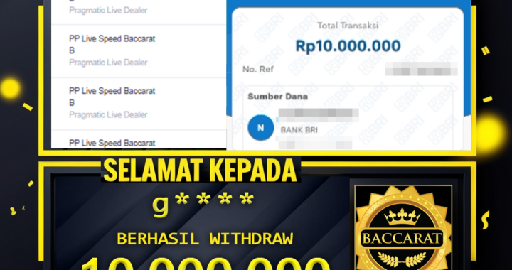 SELAMAT KEPADA ID G**** BERHASIL WITHDRAW Rp.10.000.000