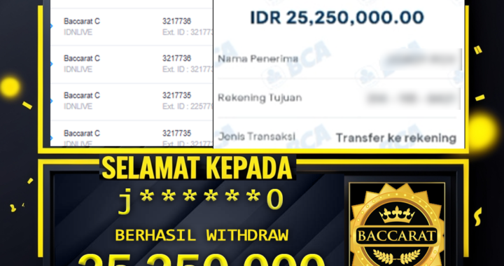 SELAMAT KEPADA ID j****0 BERHASIL WITHDRAW Rp.25.250.000