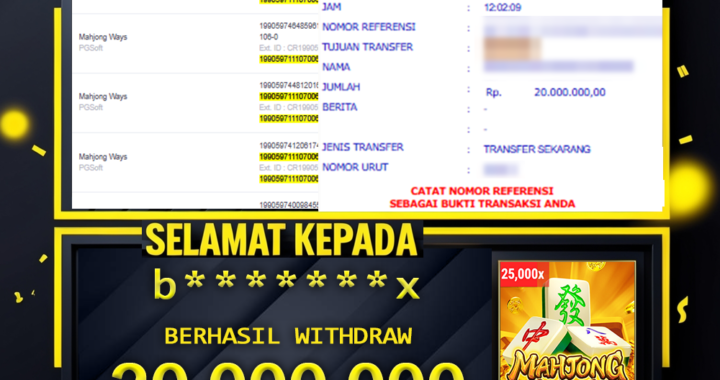 SELAMAT KEPADA ID b*****x BERHASIL WITHDRAW Rp.20.000.000
